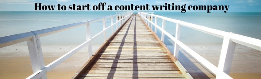 start off a content writing company
