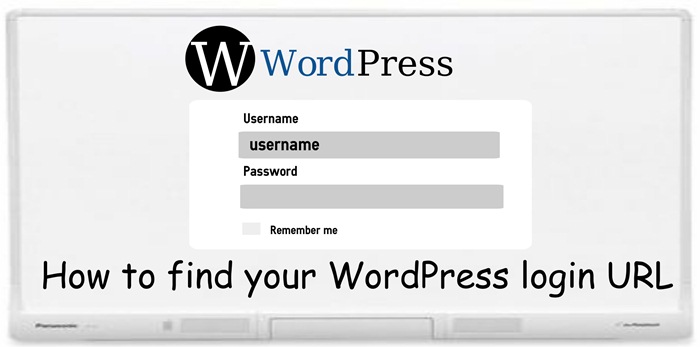 find your WordPress login URL
