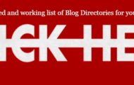 list of Blog Directories