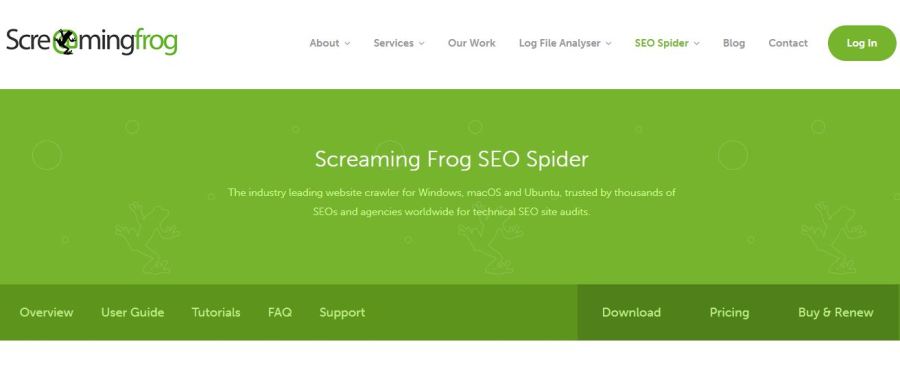 Screaming Frog SEO Spider