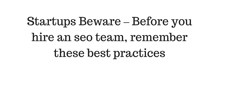 startup seo tips