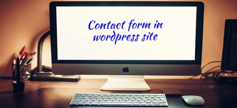 contact form in wordpress site