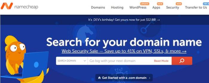 namecheap hosting