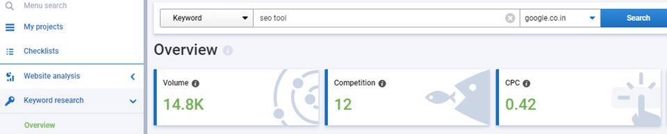 serpstat keyword research